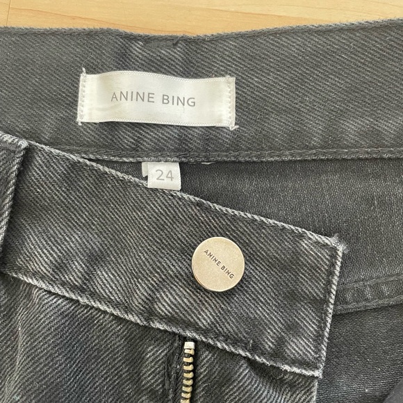 Anine bing straight leg black jeans - Picture 2 of 7